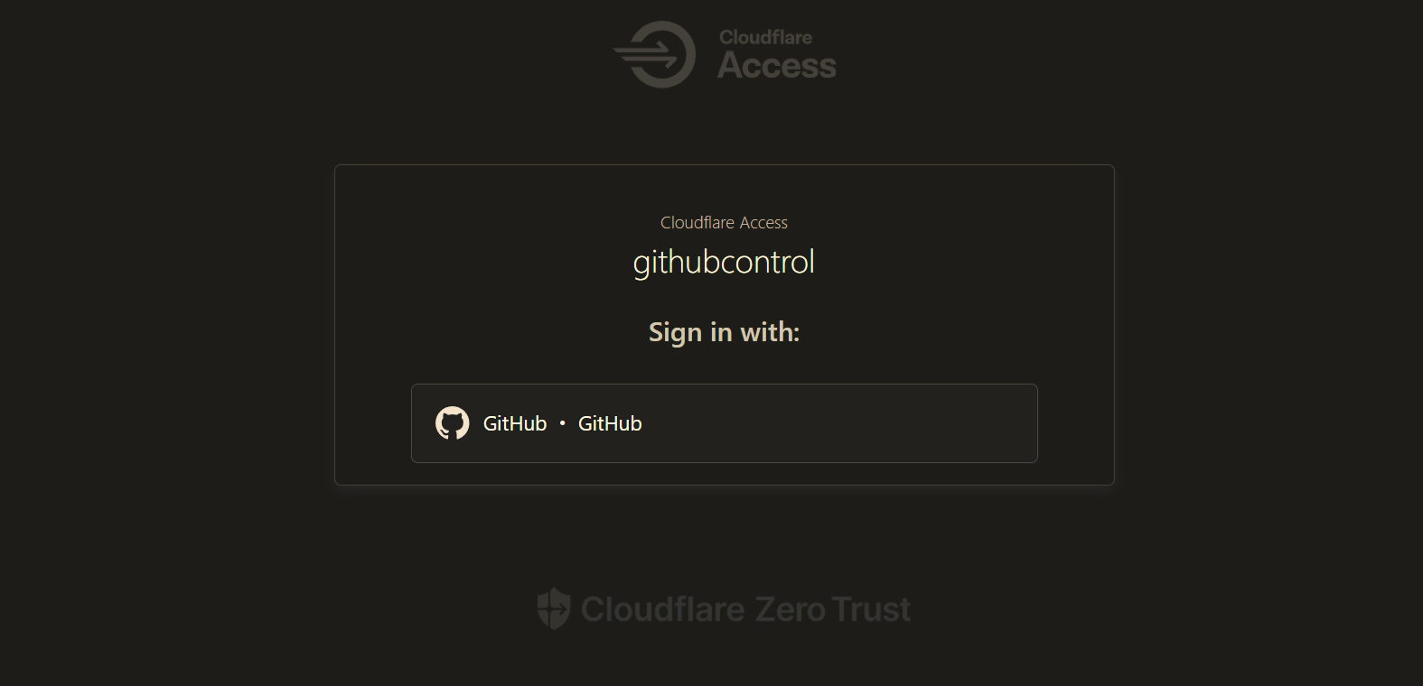 Cloudflare Zeor Trust 应用程序界面