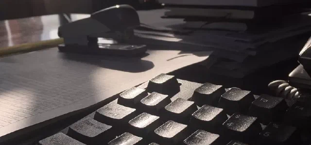 Moring sunshine in office