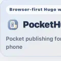 PocketHugo：为告别在手机上用 IDE 工具写博客，我专门写了个 Hugo 发布工具