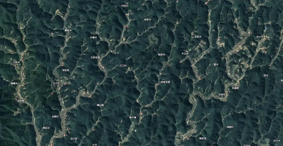 Hills Around Shuangfeng